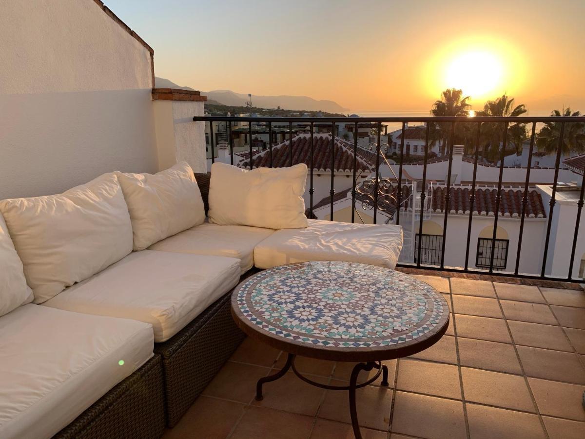 Playa Burriana, Tva Terasser, Havsutsikt, Pool Nerja Exterior foto